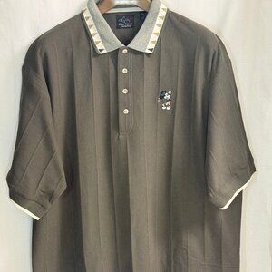 NWT Greg Norman Collection Disney Mickey Mouse Golf Polo Shirt - Moss Green -XXL